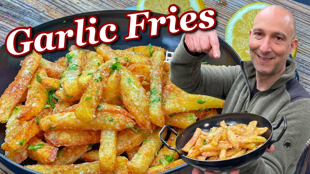 Garlic Fries - Pommes mit Knoblauchbutter und Käse - Westmünsterland BBQ