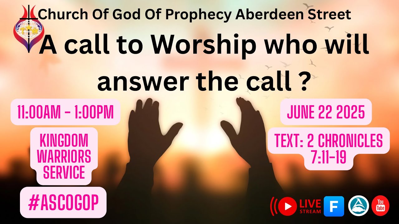A Call to Worship. Who Will Answer The Call?