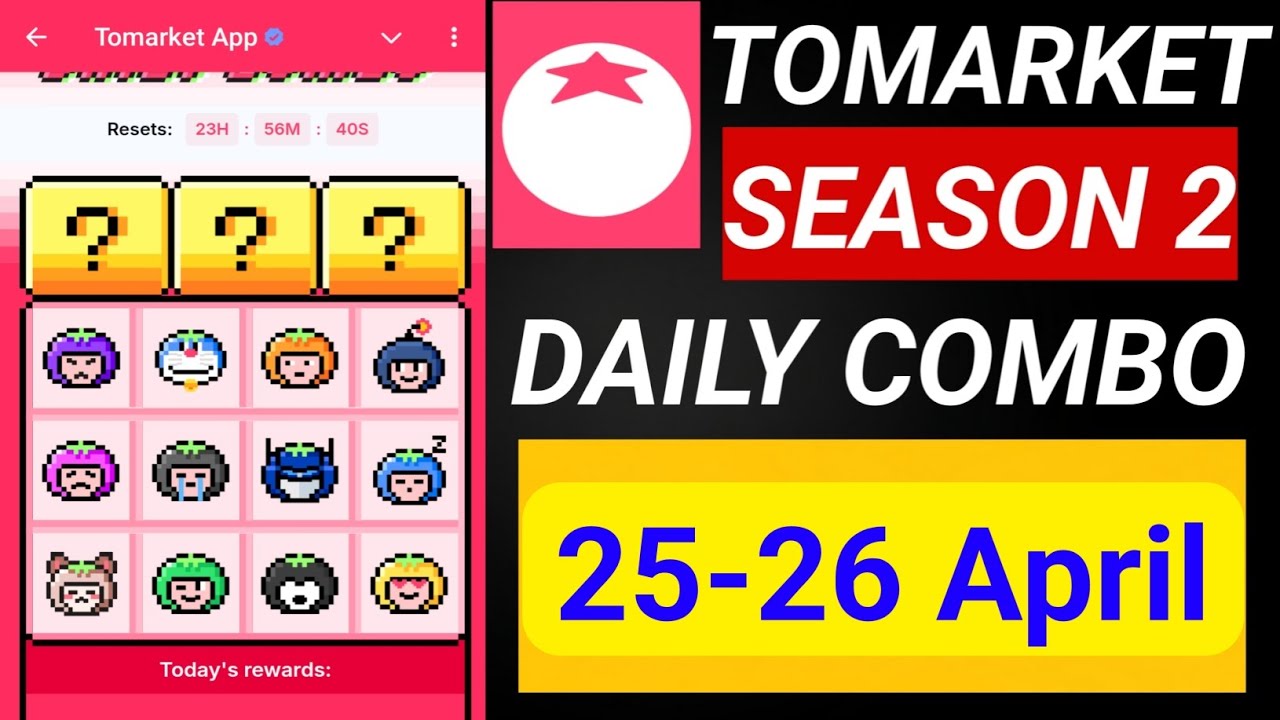 Tomarket Daily Combo update today | 25 April 