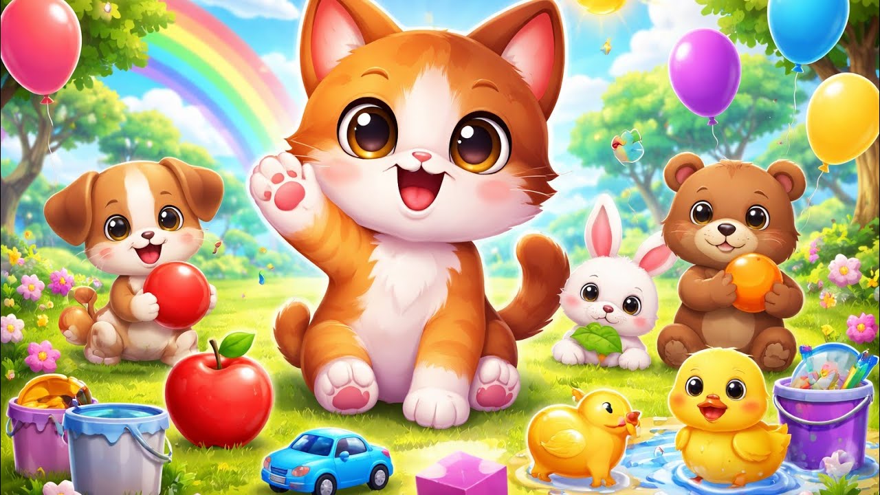 Trò Chơi Tìm Màu Cùng Mèo Mít 🐱🌈 | Bé Học Màu Sắc Vui Nhộn | Hoạt Hình Thiếu Nhi