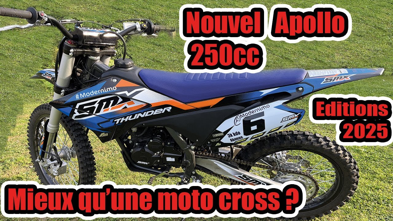 Présentation Moto-Cross Apollo 2025 Thunder 250cc - Épisode 1 : Déballage et Comparaison !!