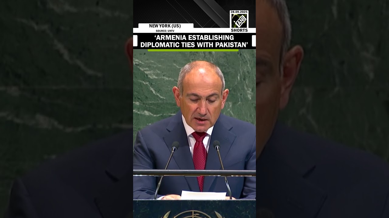 Armenia PM Nikol Pashinyan tells UNGA that his country is establishing diplomatic ties with Pakistan