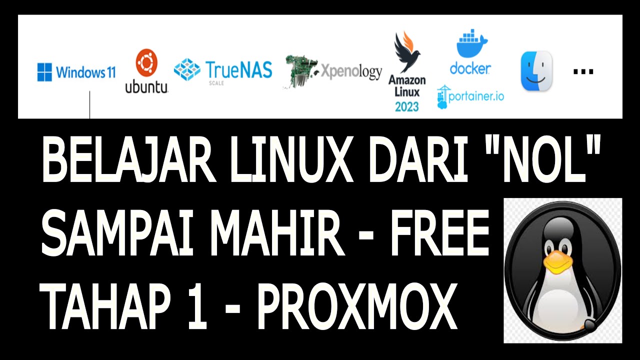 LEARN LINUX FROM 0 - TO EXPERT - FREE - STAGE 1 - SETTING - USING PROXMOX SERVER
