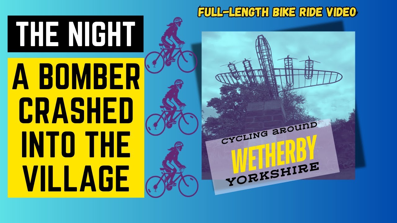 Cycling from Wetherby thru pretty villages steeped in history Cycling in Yorkshire, bike ride video.