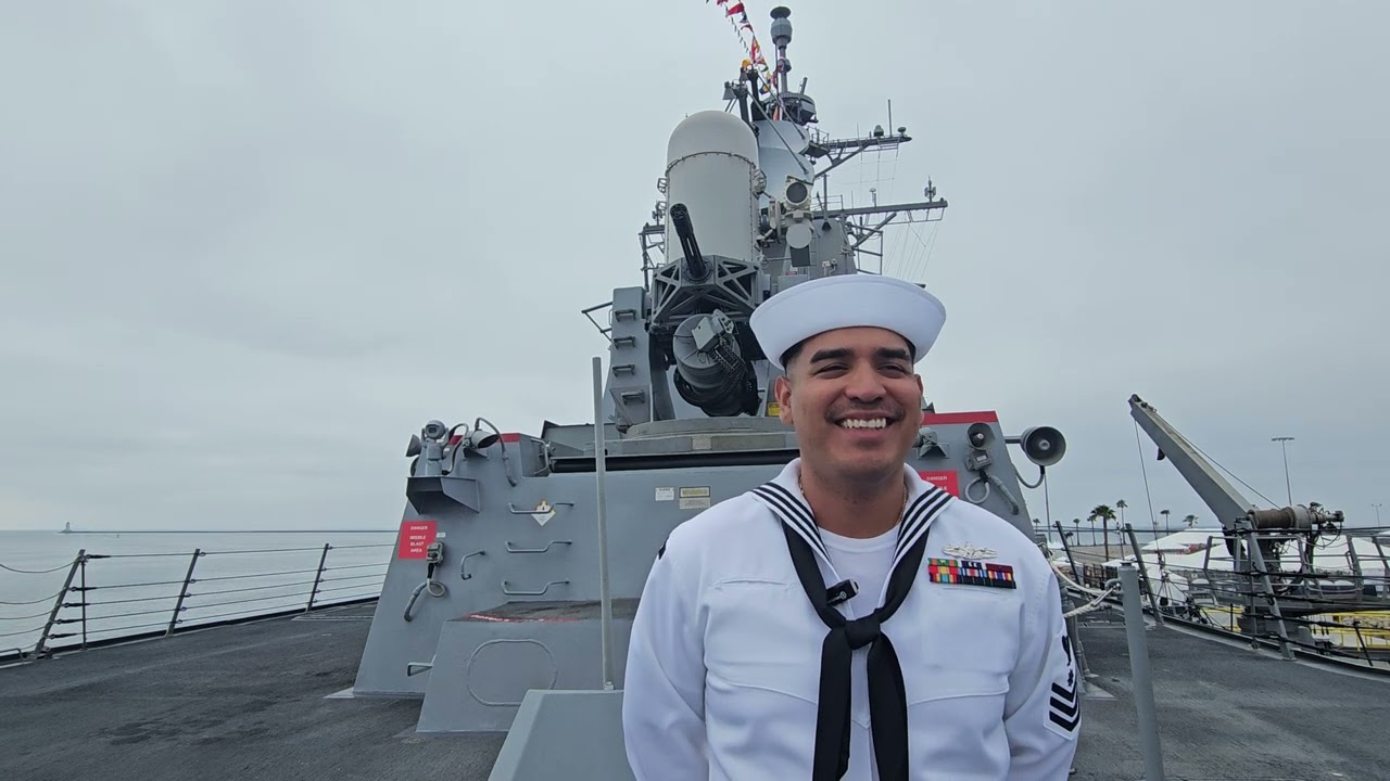 Los Angeles Fleet Week 2025 interview with Quartermaster First Class on board the USS Carl M Levin
