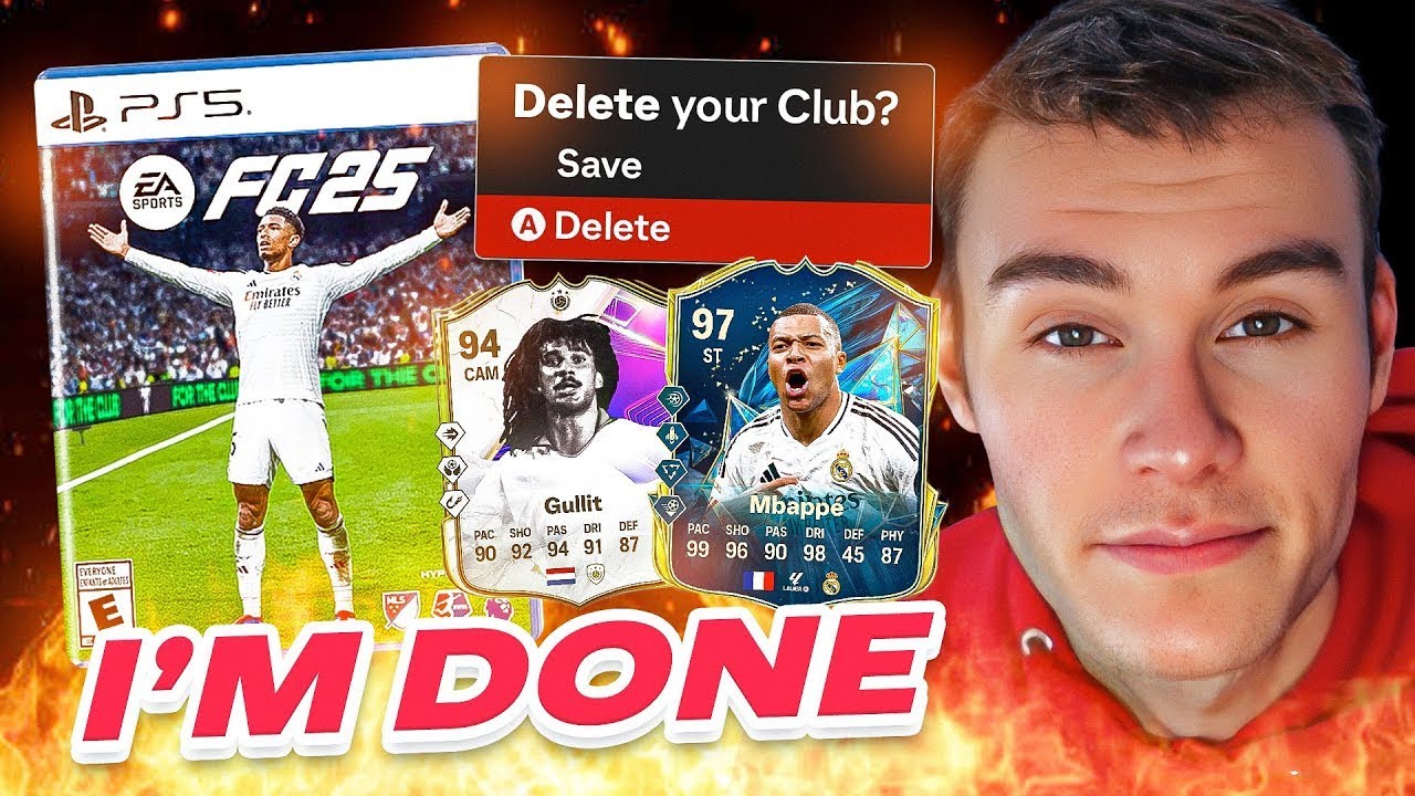 PLAYING FIFA FOR THE FINAL EVER TIME- DISCARDING PLAYERS AND DELETING ULTIMATE TEAM CLUB LIVE