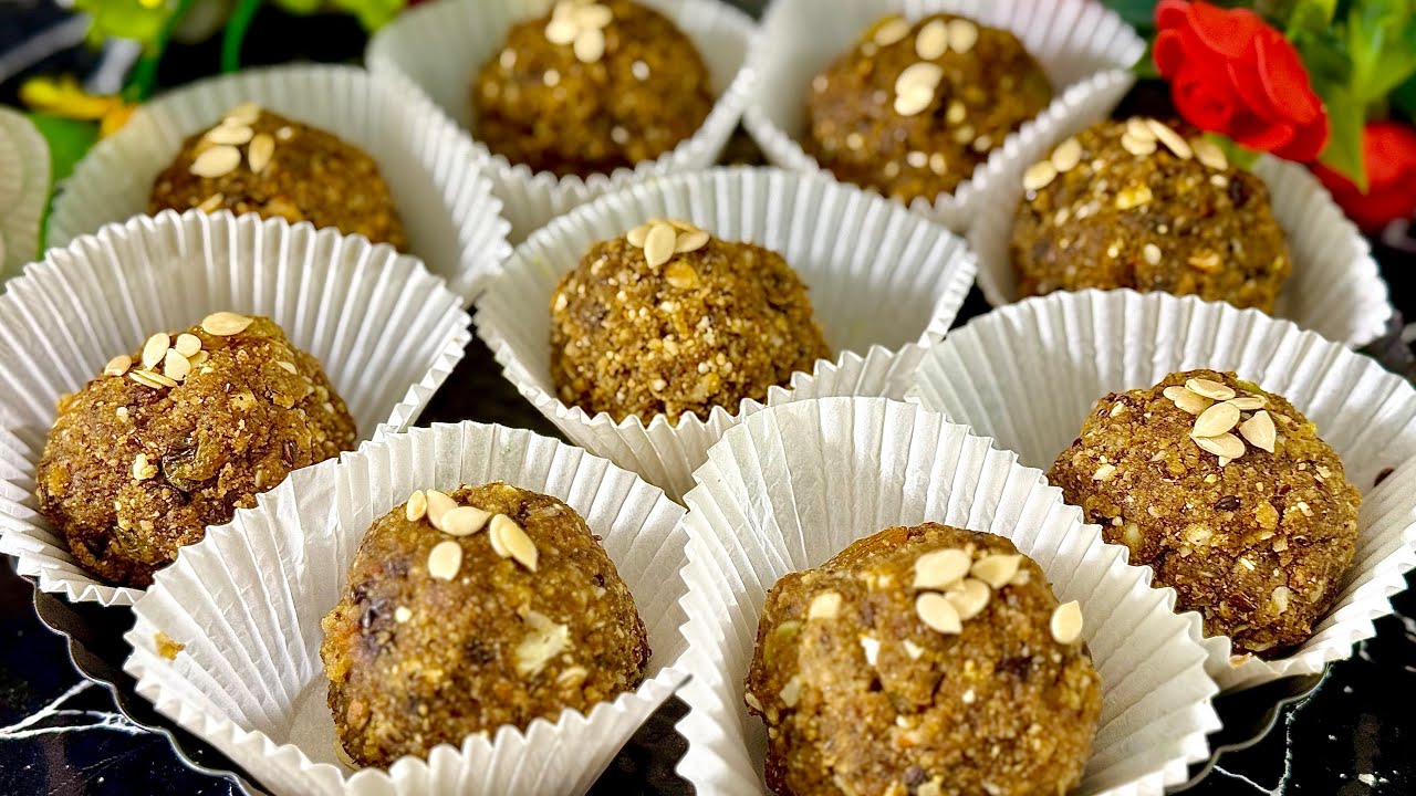 Alsi ki Pinniyan 🧆 | Alsi k Laddu | Flaxseed Laddu full of nuts and nutrients