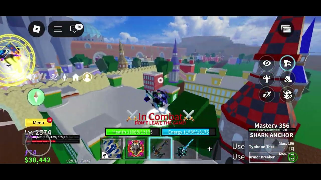 Playing Roblox