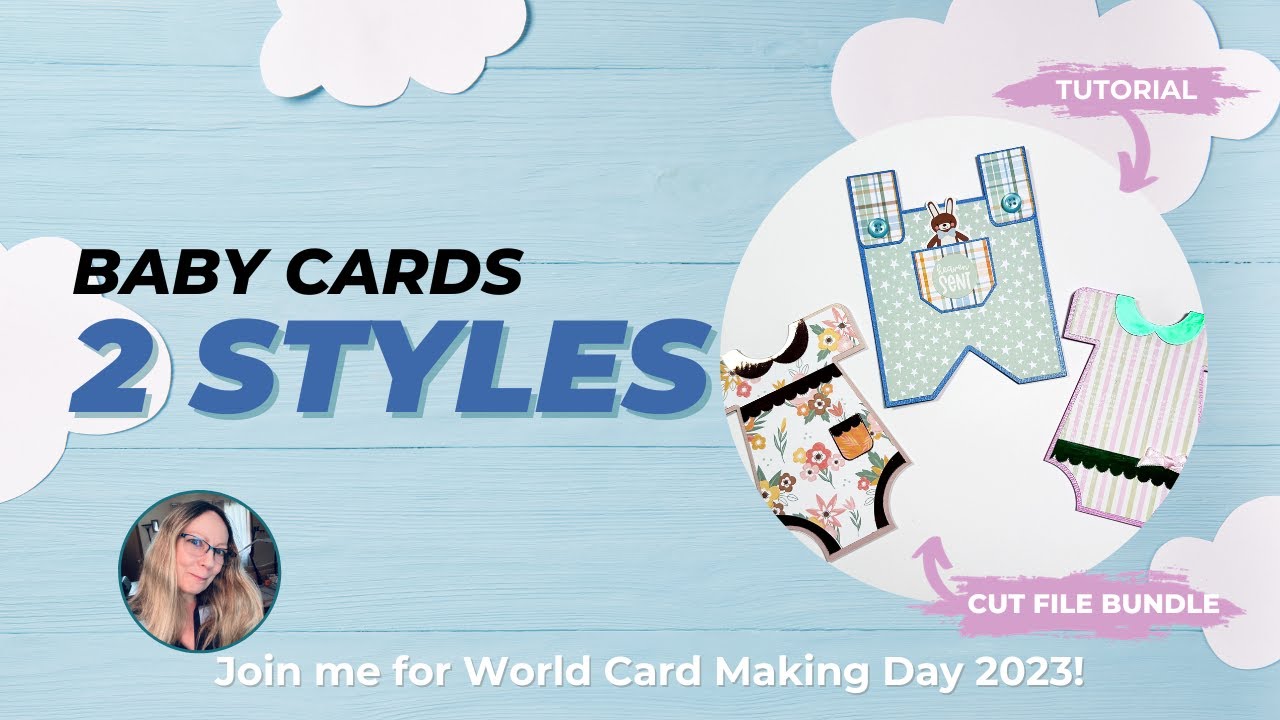 Onesie and Overalls Baby Cards | World Card Making Day 2023