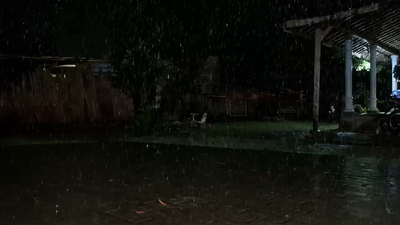 Cozy Bedroom Night: Relaxing Rain Sound for Deep Sleep, Warm Fireplace & Comforting Ambience