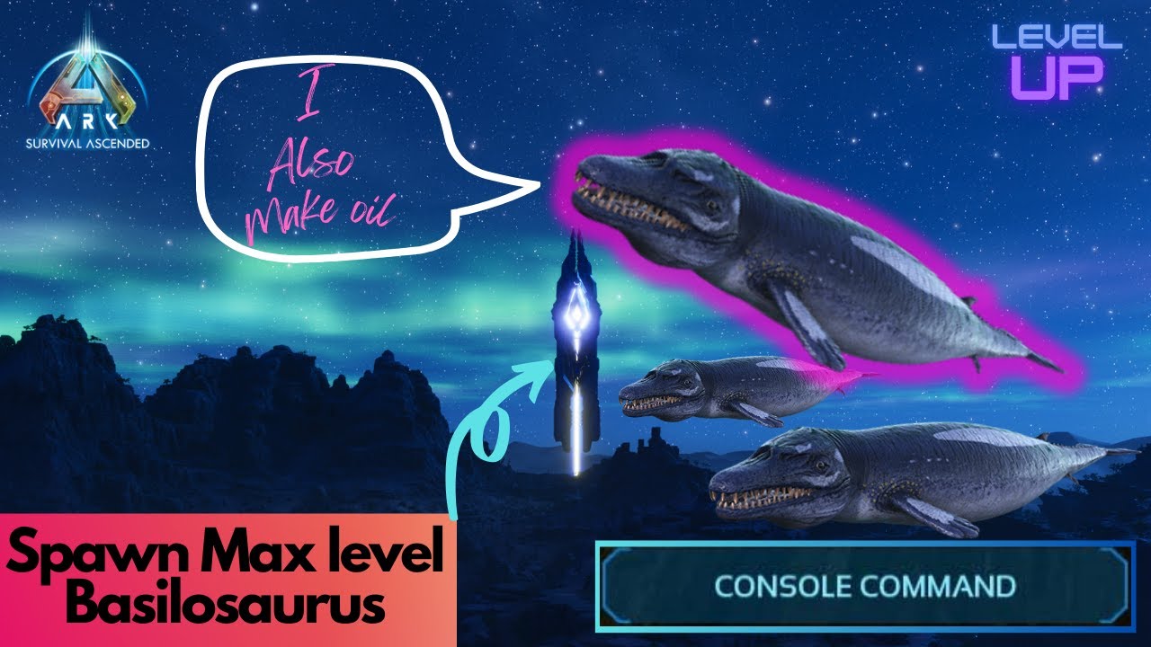 Tamed Basilosaurus Spawn Command | Ark Survival Ascended