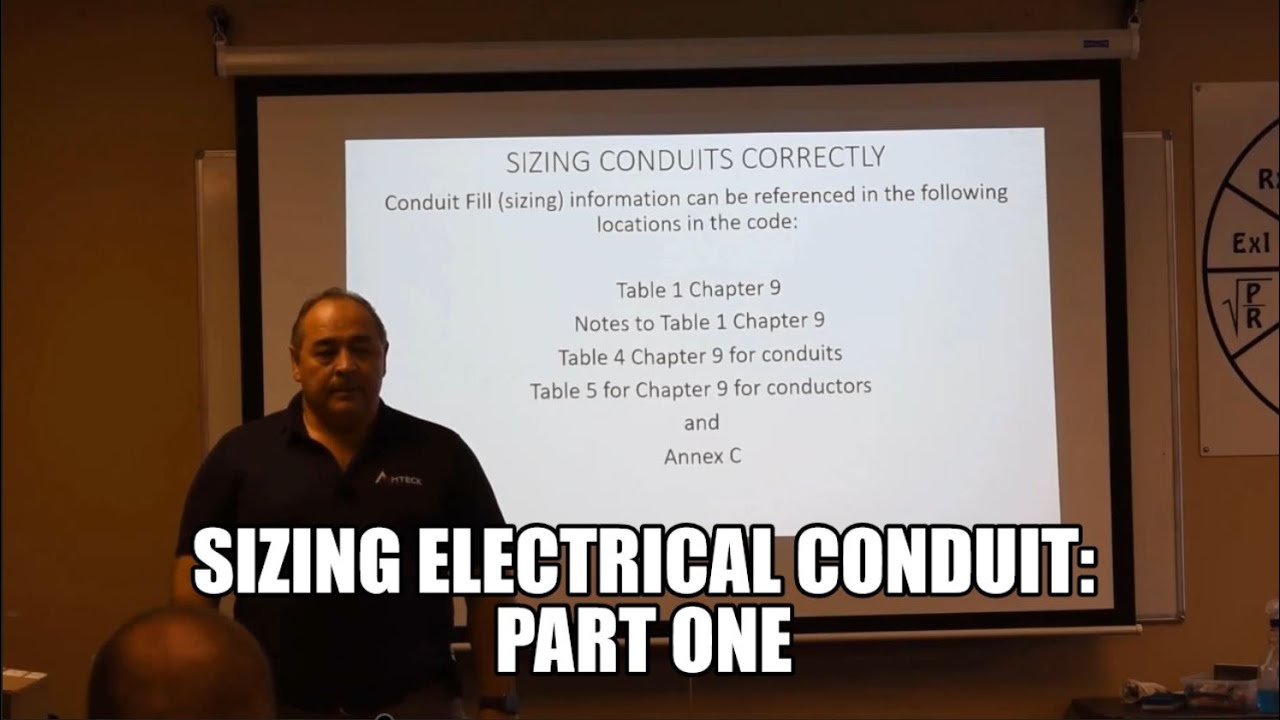 Sizing Conduit per the National Electrical Code - Part 1