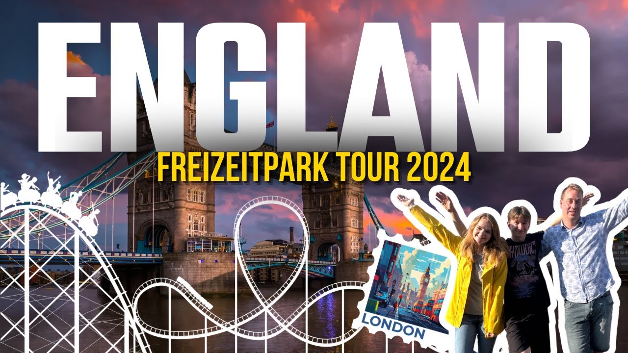 4.000KM quer durch England! Freizeitpark Tour 2024 // Kunterbunter Vlog #96