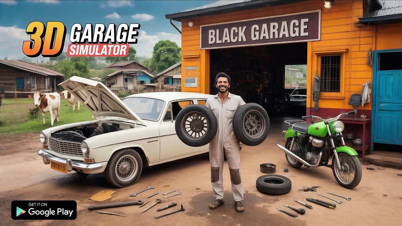 I OPENED AN INDIAN CAR MECHANIC SHOP | GARAGE SIMULATOR MOBILE 