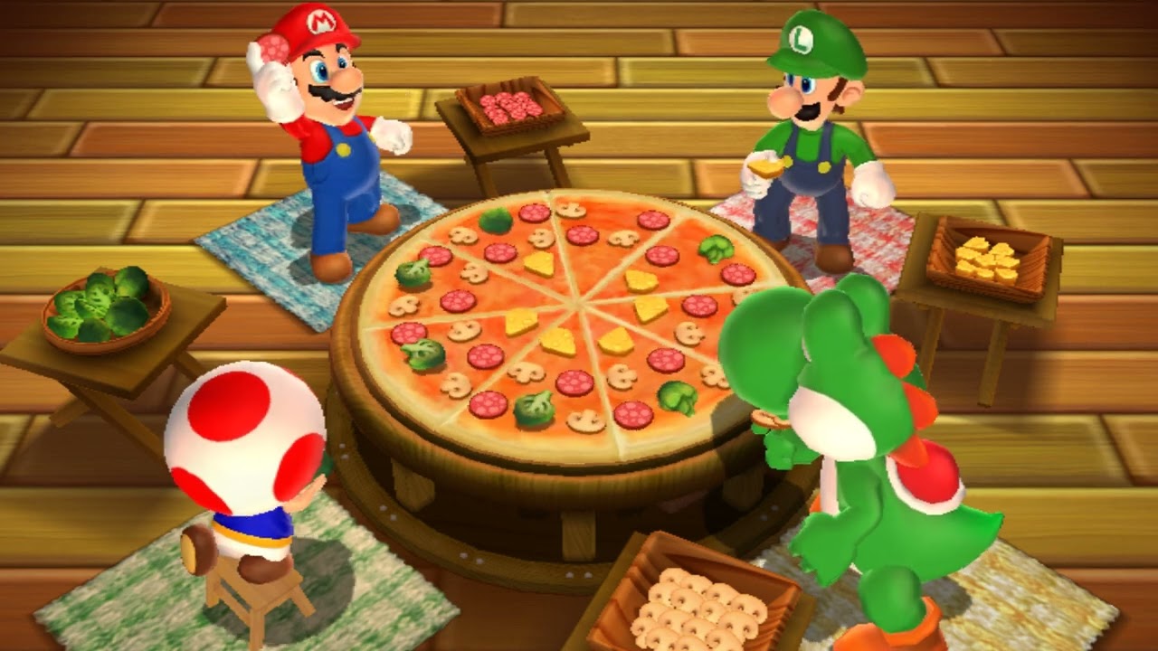 Mario Party 9 MiniGames #9 - Mario Vs Luigi Vs Toad Vs Yoshi (Master Difficulty)