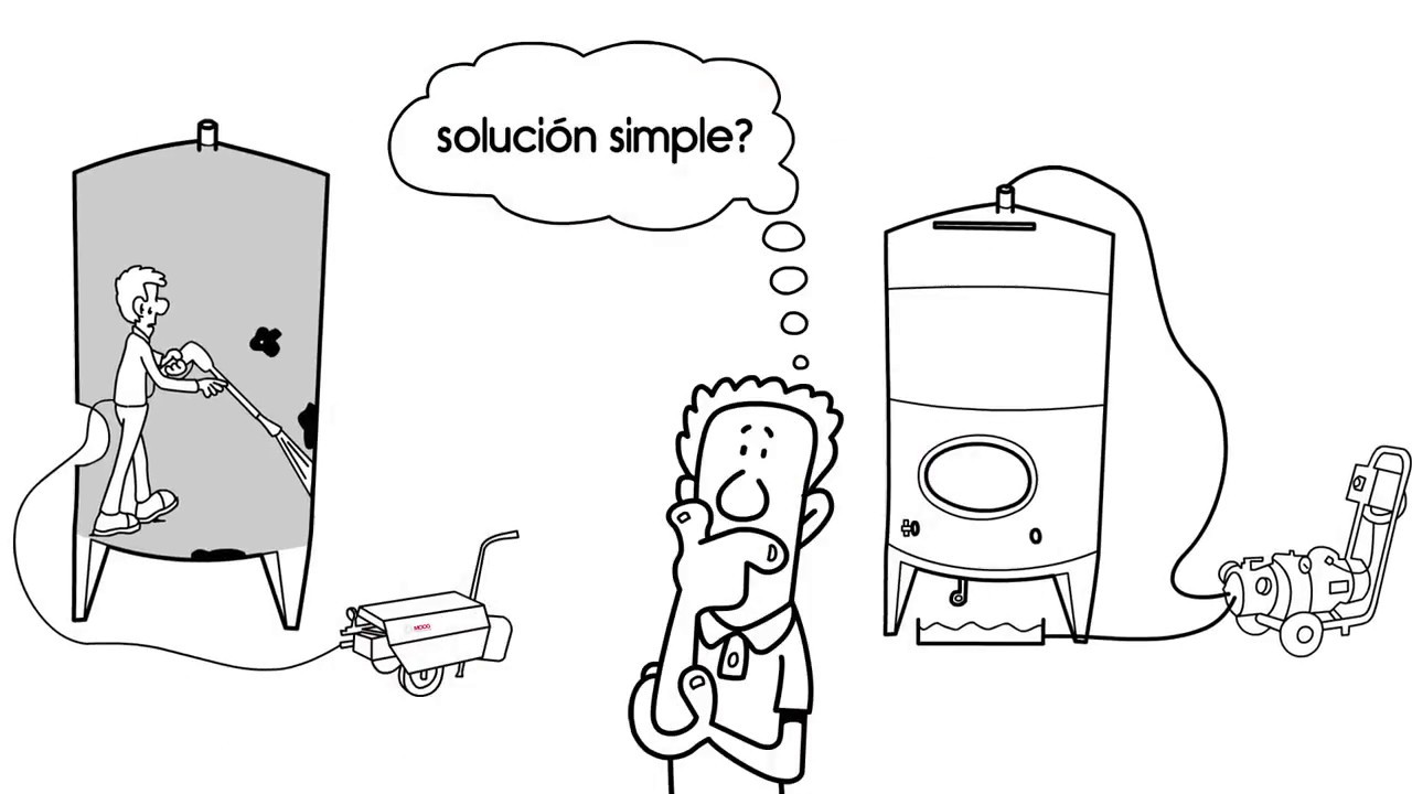 Limpieza de depósitos de vino