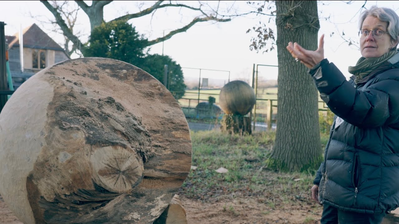 The making of a 1.3 metre diameter oak sphere pt.2