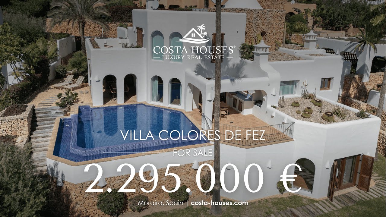 VILLA IBICENCA CON VISTAS AL MAR EN VENTA EN EL PORTET · MORAIRA, ALICANTE