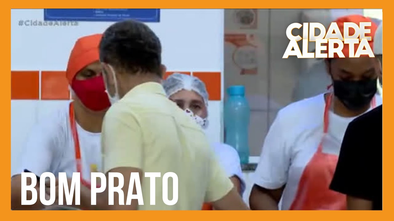 Unidade móvel do Bom Prato distribui refeições em SP