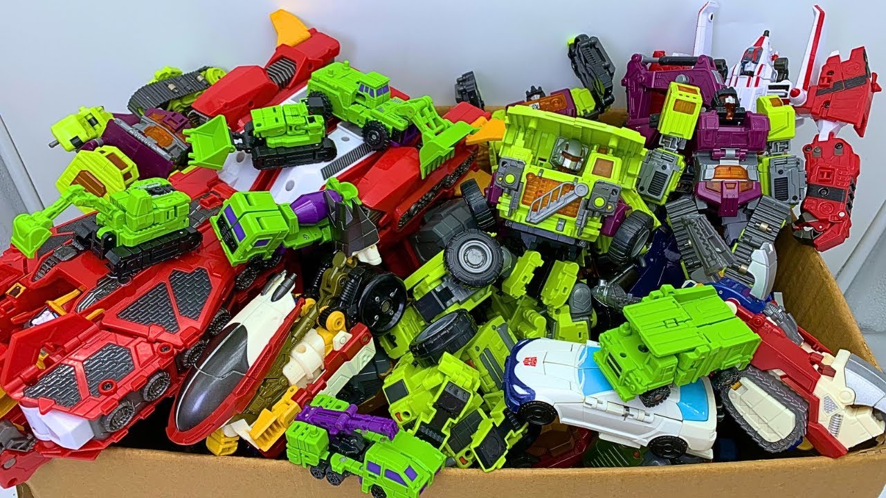 GIANT MYSTERY BOX Devastator Transformers and Tobots V Great Admiral Satisfying Sounds No Music