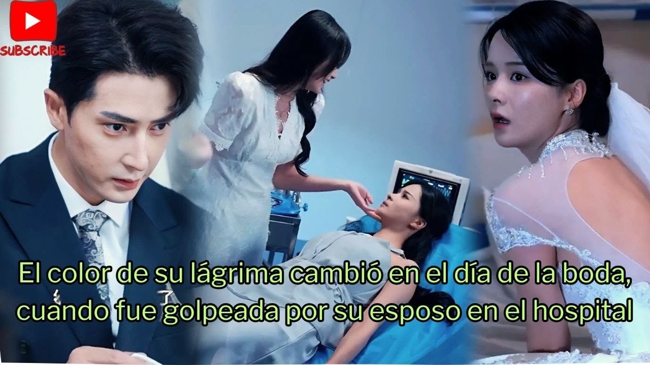 El color de su lágrima cambió en el día de la boda, cuando fue golpeada por su esposo en el hospital