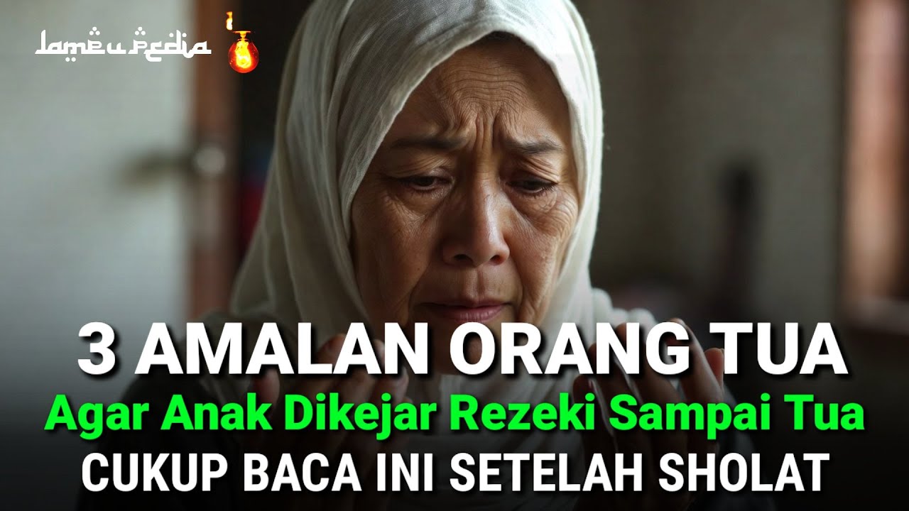 SUBHANALLAH !! 3 Amalan Orang Tua Agar Anak Dikejar Rezeki, Baca Doa Ini Setelah Sholat