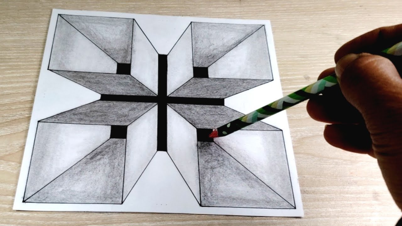 3D Funnel Drawing || 3D Funnel Drawing on Paper Illution Optical Step by Step for Beginner 