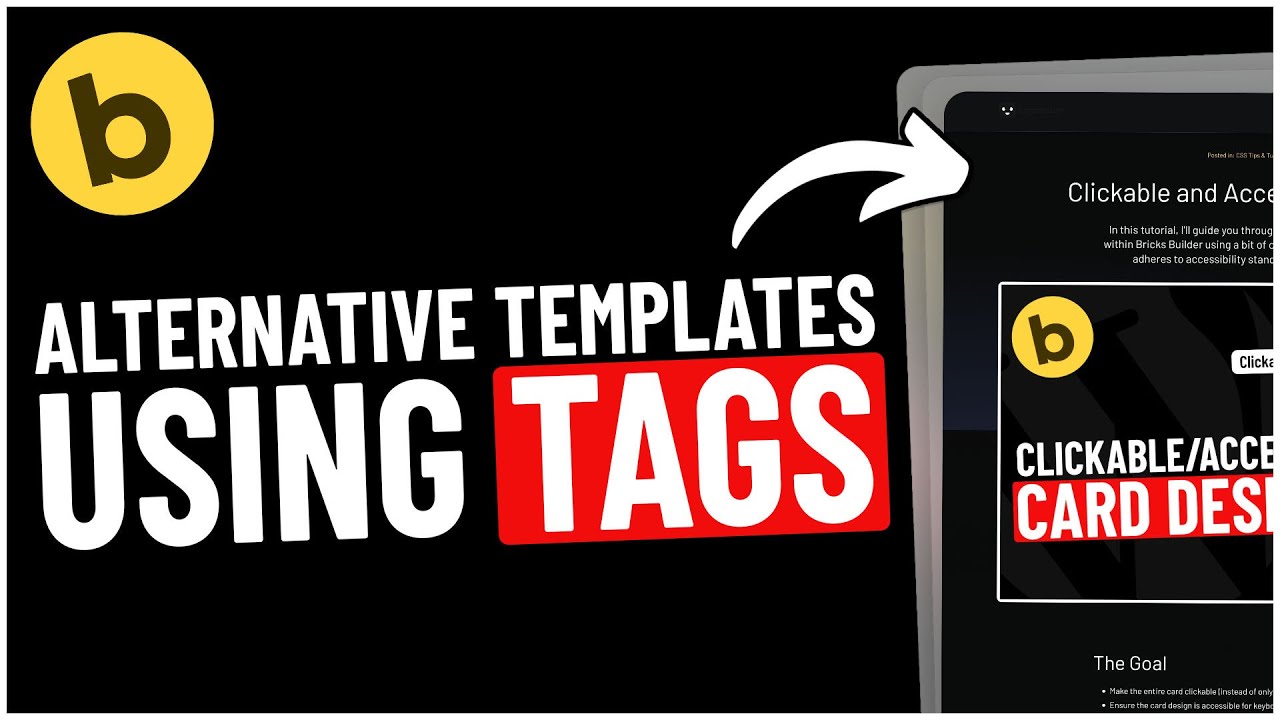 Master Alternative Templates in Bricks Builder with WordPress Tags (Super Easy!)