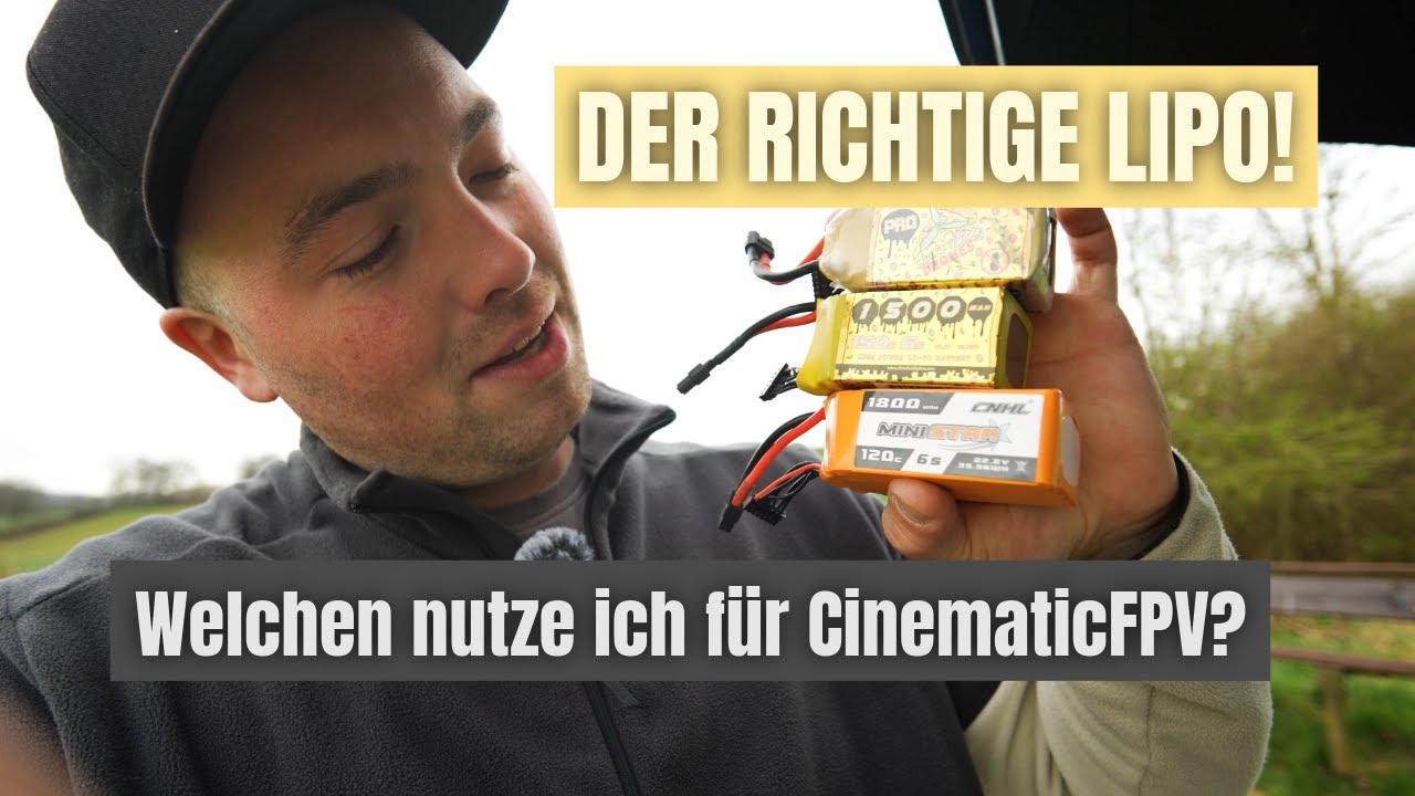 Ich teste 3 Akkus. Welcher Akku für cinematisches FPV Fliegen? CNHL LiPo im Test.