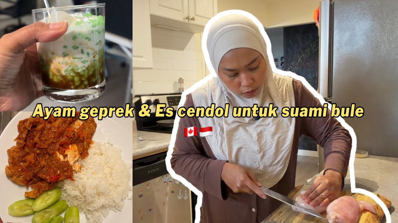 MASAKIN SUAMI AYAM GEPREK DAN ES CENDOL 💕