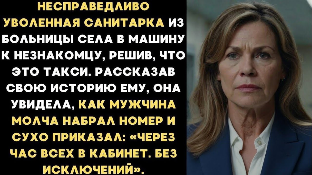 Санитарка села в машину к незнакомцу решив что это такси. Рассказав историю, замерла, когда мужчина