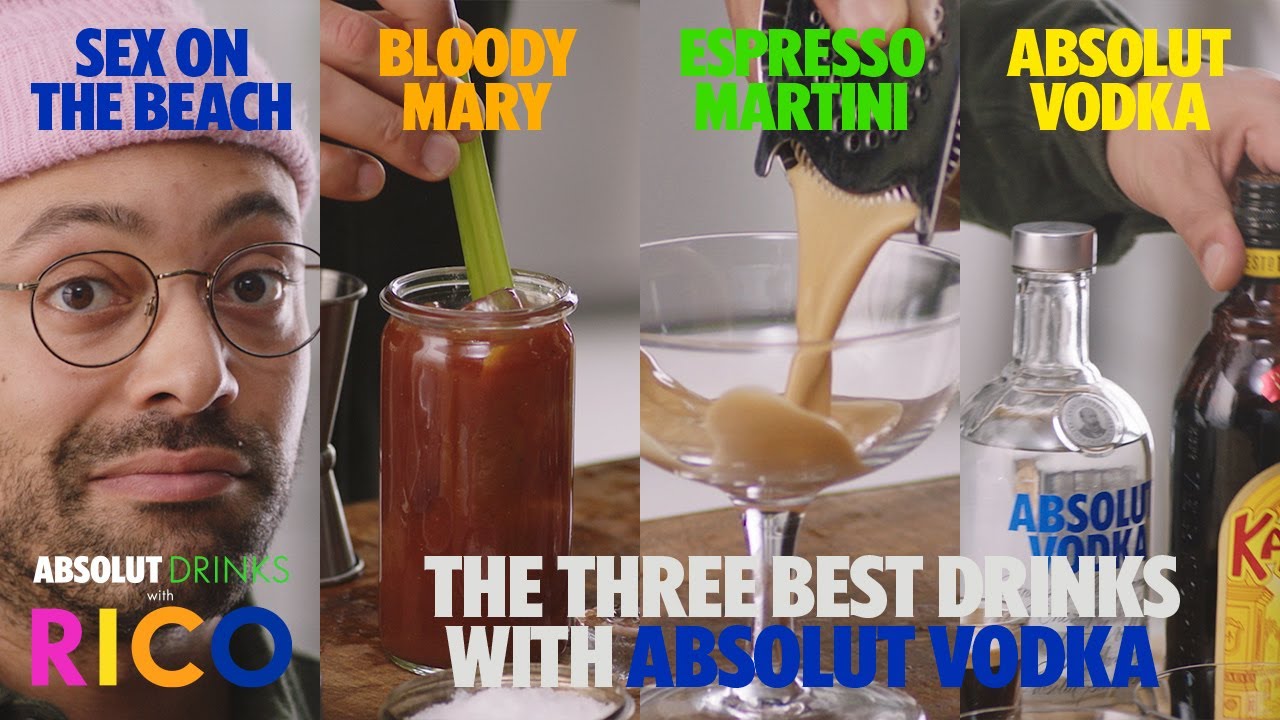 3 Best Vodka Drink Recipes | Absolut Drinks with Rico