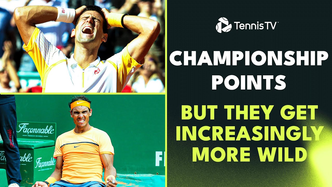 Tennis Championship Points But They Get Increasingly More WILD 🤩