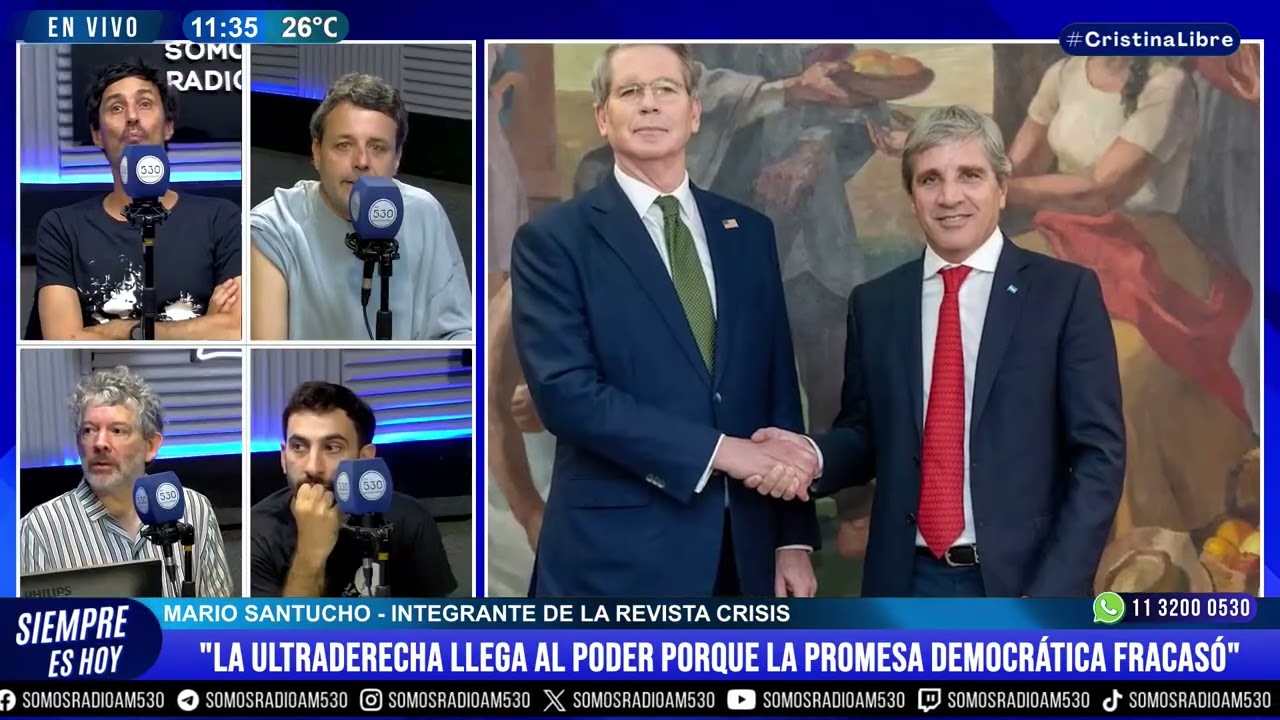 MARIO SANTUCHO, INTEGRANTE de la REVISTA CRISIS, con DANIEL TOGNETTI en SIEMPRE es HOY - AM 530