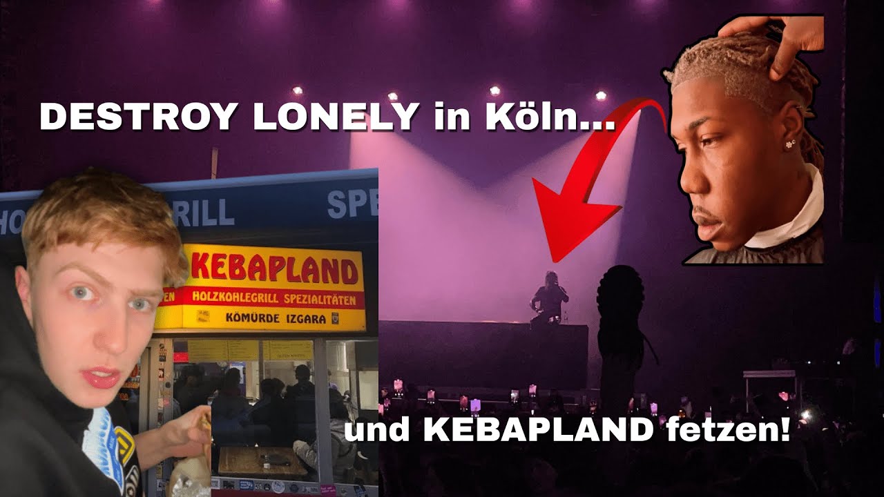 TURNINUP bei LONE in Köln und ERSTES mal KEBAPLAND👽🥙 | Destroy Lonely Konzert in Köln Vlog #003