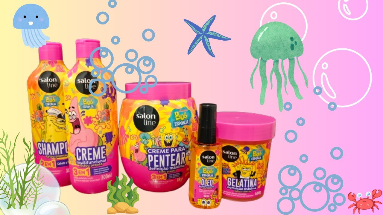 Lançamento Salon Line linha Bob Esponja