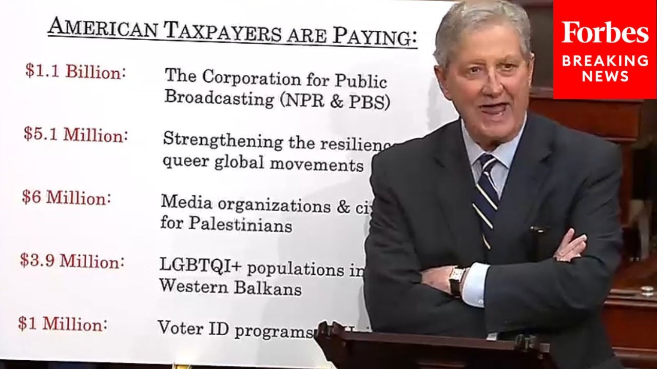 JUST IN: John Kennedy Reads Out Example After Example Of Shocking 'Spending Porn' Tax-Funded Items