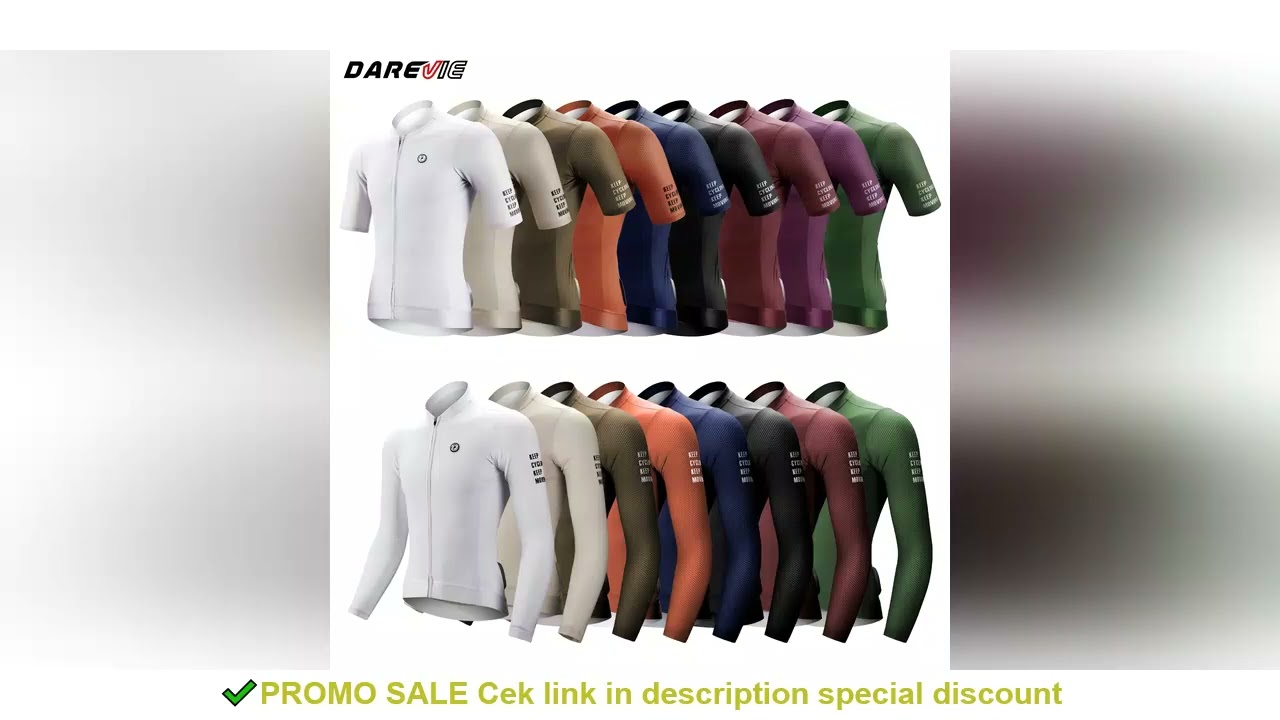 DAREVIE Cycling Jersey Small Size SPF 50+ Training Level Men Women Long Sleeves Cycling Jersey Breat