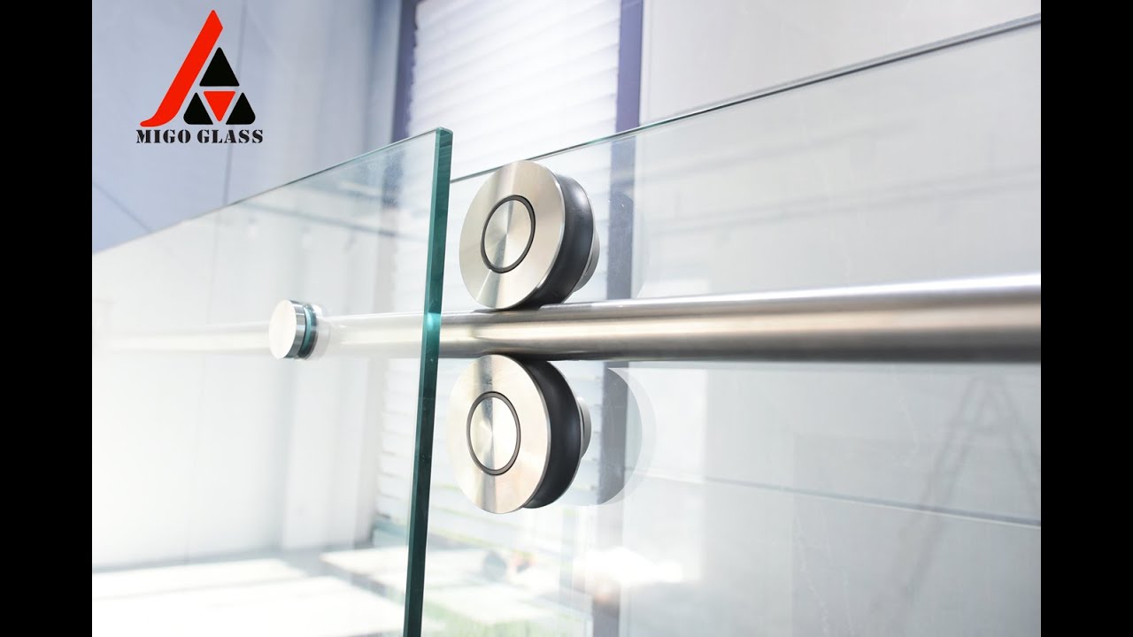 SLIDING SHOWER DOOR INSTALLATION AT MIGOG LASS - fix glass panels, silding door and fittings