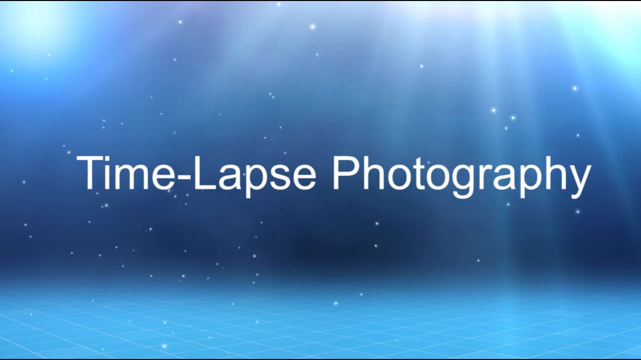Time Lapse videon tekeminen