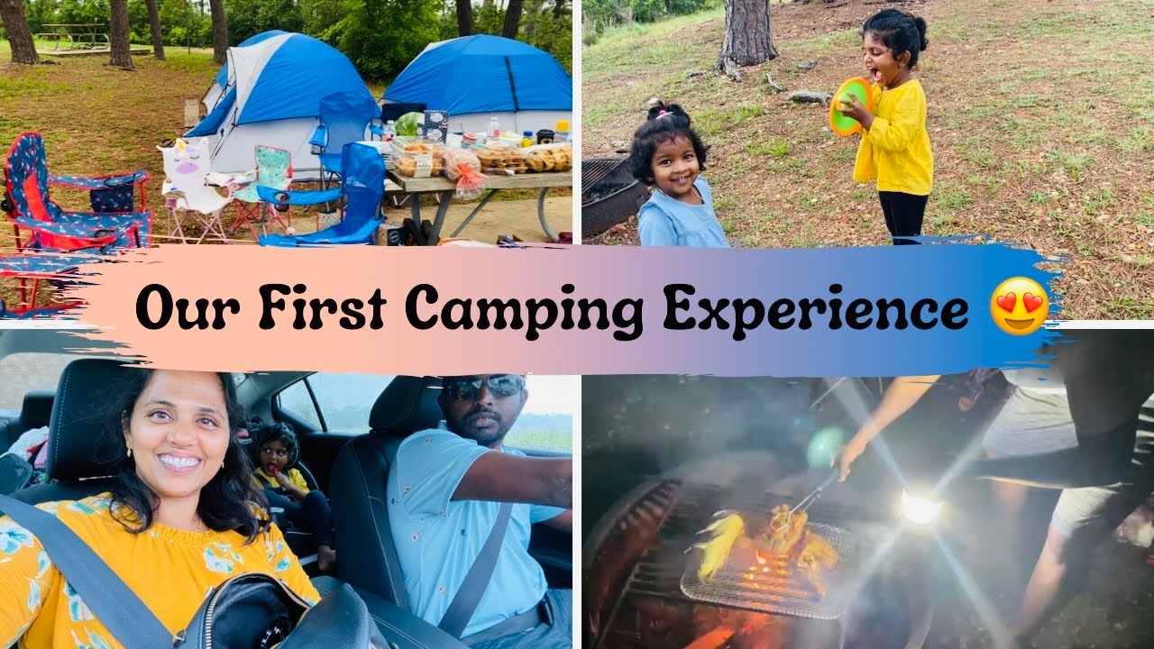 Day 1 at Camping 🏕 | First time Grilling |Totally New Experience USA Tamil Vlog