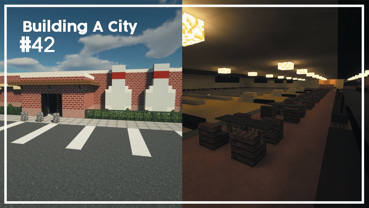 Building A City #42 // Bowling Alley // Minecraft Timelapse