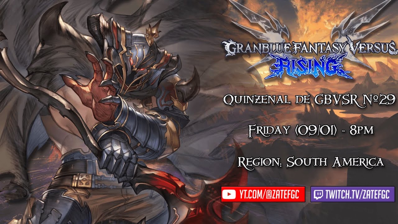 Quinzenal Nº29 de GBVS Rising - Campeonatos Brasileiros Online de Jogos de Luta