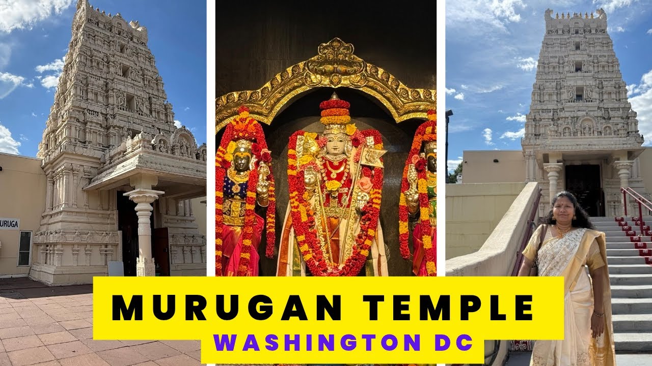 First murugan temple of america | Washington DC | Tamil Nadu style hindu temple