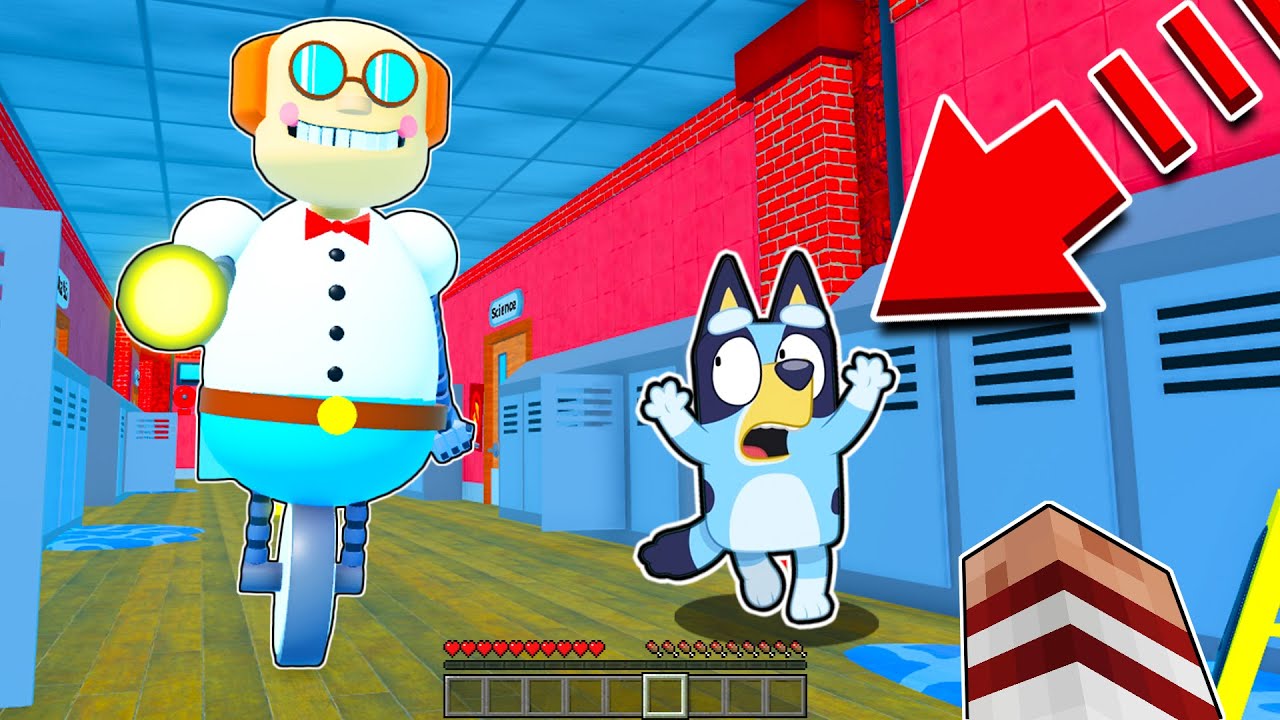 ESCAPAMOS DEL PROFESOR ROBOT CON BLUEY