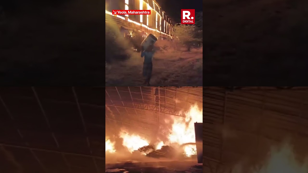 Massive Fire Breaks Out at Timber Factory in Nashik's Yeola