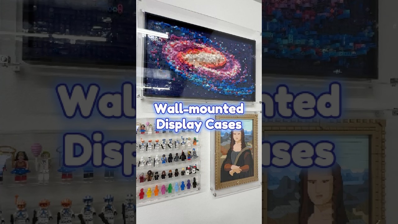 Lego Wall Mounted Display Case | The Milky Way Galaxy 31212 | Mona Lisa 31213 | Minifigures #lego