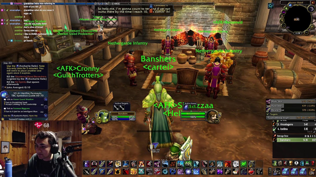 TBC Launch (4195 io, 8/8M Hunter) !guide for RestedXP code !prepatch !talents