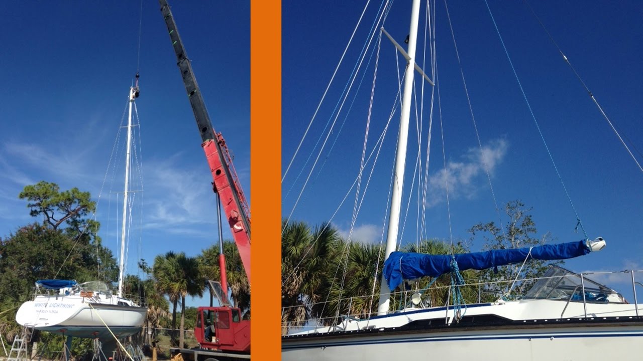 Rigging Work and Stepping the Mast - Ep. 3 - Sailing Moxie