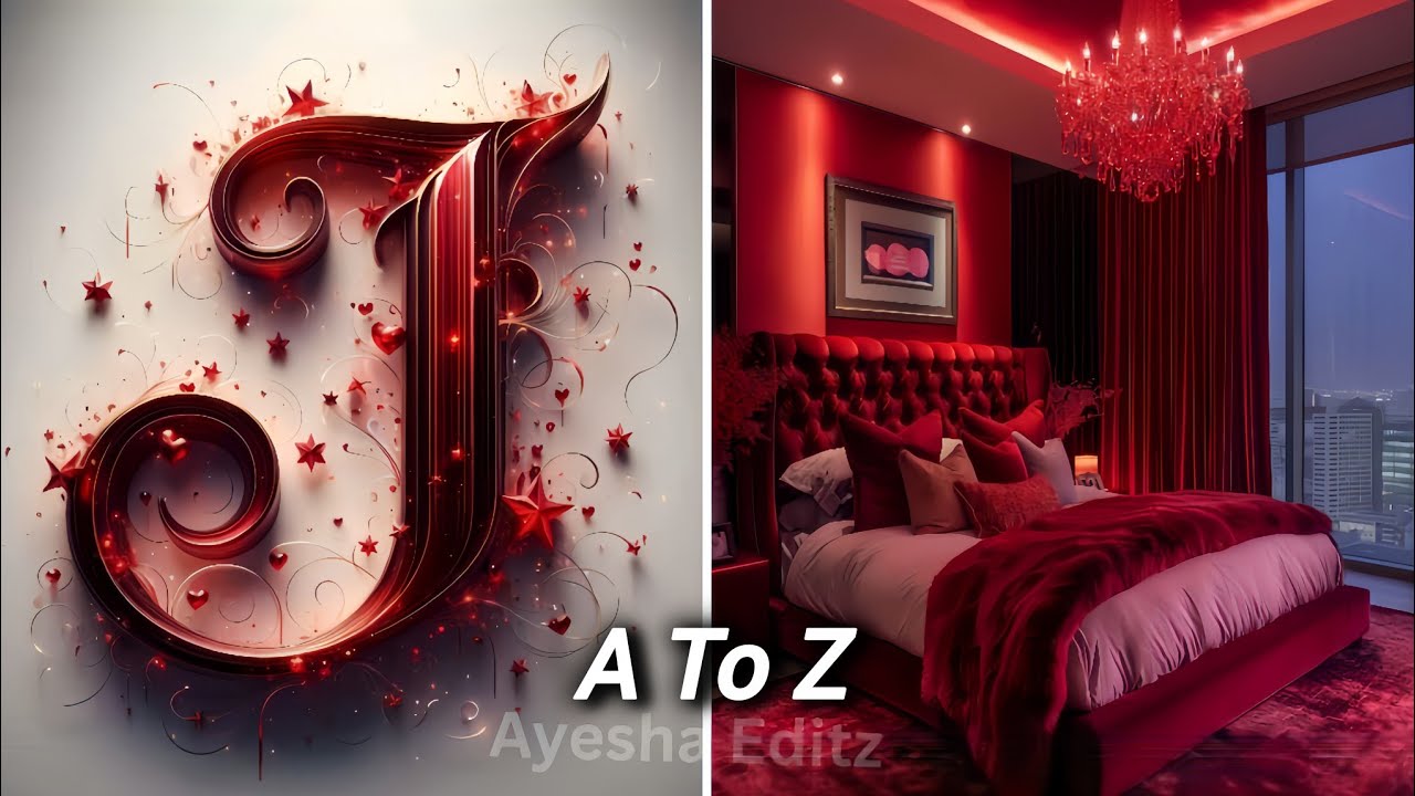 Choose Your Name First Letter And See Aesthetic Bedroom🥰|Ayesha Editz
